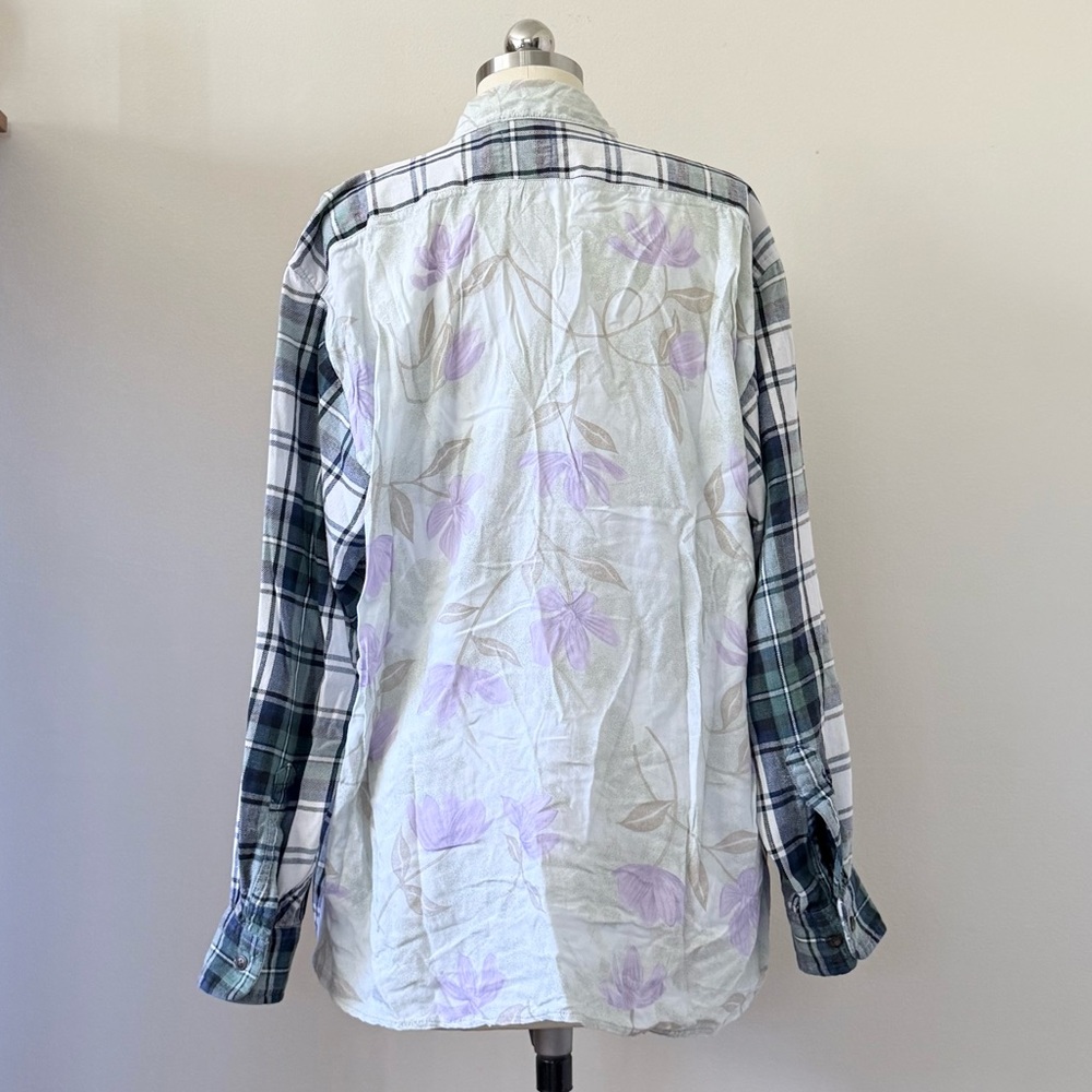 Furst of a Kind Reworked Vintage Flannel - Picture 2 of 3